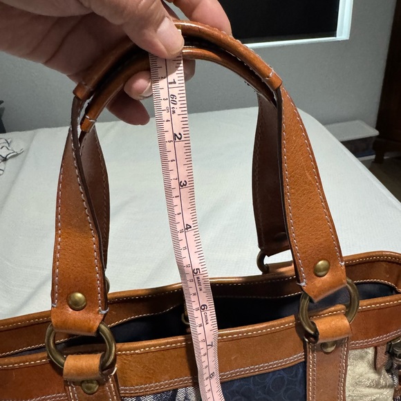 Vintage Coach Patchwork Denim and Leather Tote - Picture 16 of 16